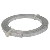 Textured Aluminium Wires 5x1 MM (1 Roll x 2 Meters) Bendable Bezel Strip Silver Color For DIY Crafts Wrapped Jewellery Making Arts